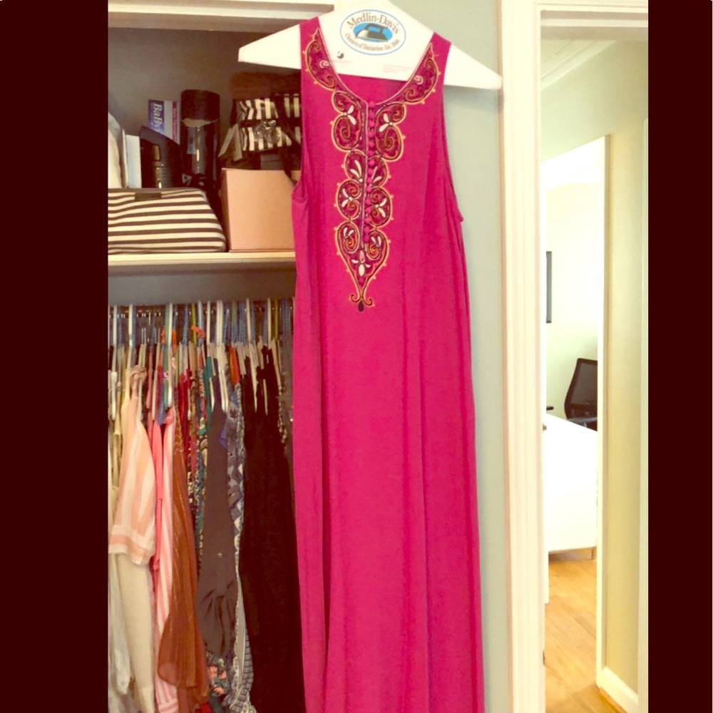 Winter Kate ‘Nisha’ Silk Crepe Maxi Dress